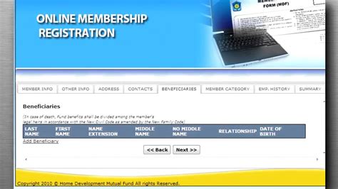Online Membership Registration .